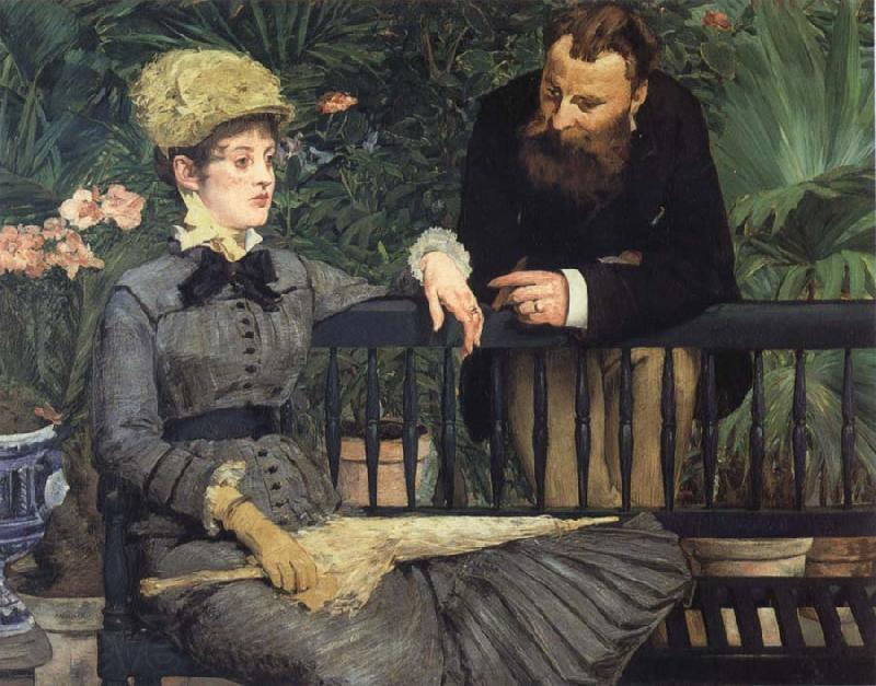 Edouard Manet In  the Winter Garden Spain oil painting art